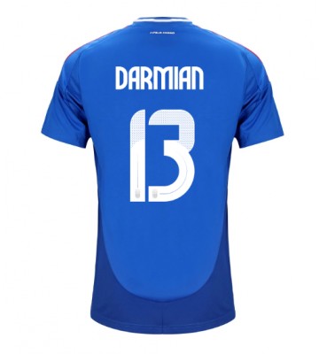 Italien Matteo Darmian #13 Hjemmebanetrøje EM 2024 Kort ærmer